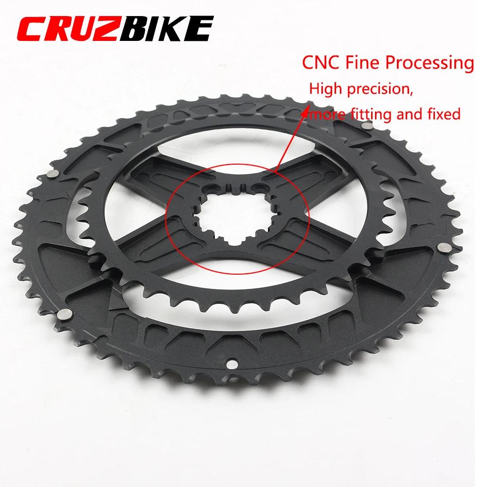 CRMERCEDES-Couronne de vélo à double disque JOWheel, plateau de vélo de route, pédalier à 8 vitesses