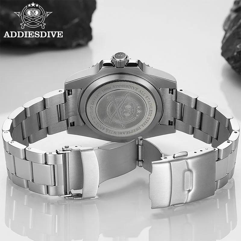 ADDIESDIVE montre automatique de luxe pour hommes 8215 montre mécanique BGW9 montre de plongée en ve