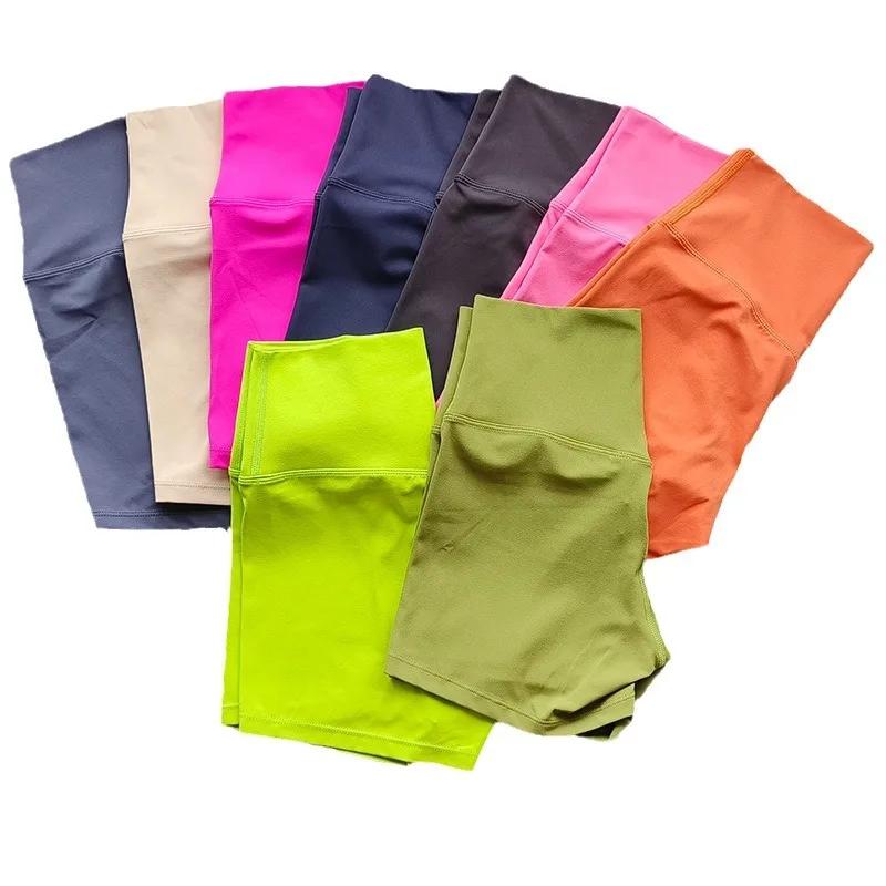 Short de sport femme taille haute yoga coupe cintrée levage fesses course motard élasticité