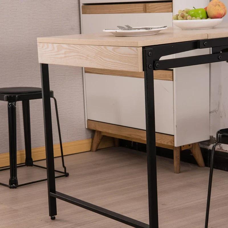 Table pliante murale, étagère de rangement flottante, goutte de cuir chevelu, table à manger, petit 