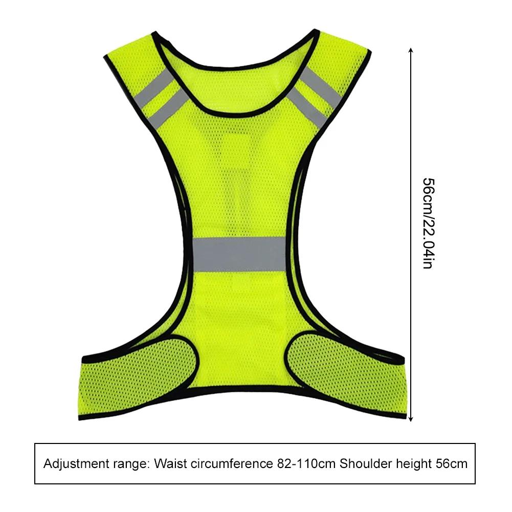 Gilet réfléchissant de sécurité respirant, léger et réglable pour hommes et femmes, équitation de nu