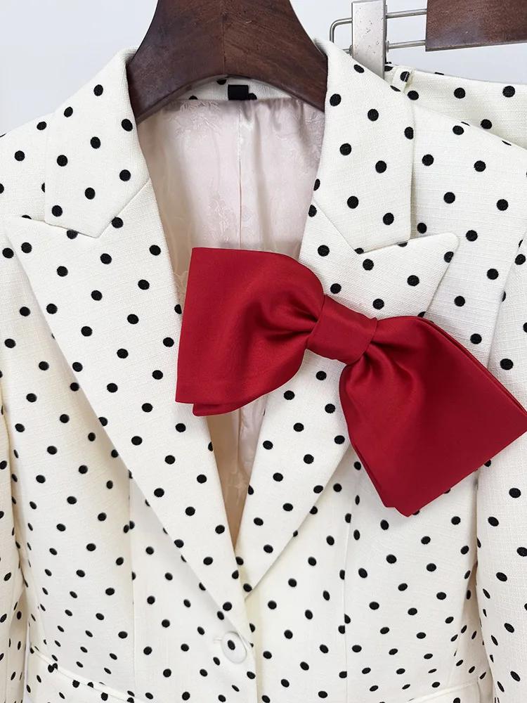 HIGH STREET Nouveauté 2026 Ensemble tailleur-pantalon de créateur pour femme, 2 pièces, avec blazer 