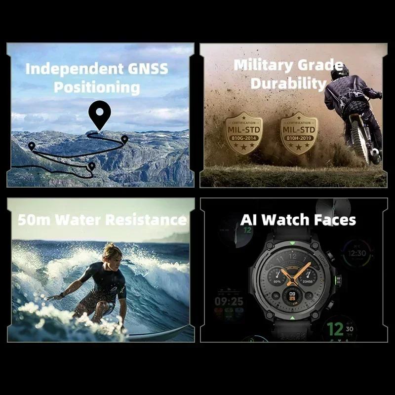 [Première mondiale] montre intelligente Blackshark GS3 Version mondiale écran AMOLED 1.43 "5ATM 21 j