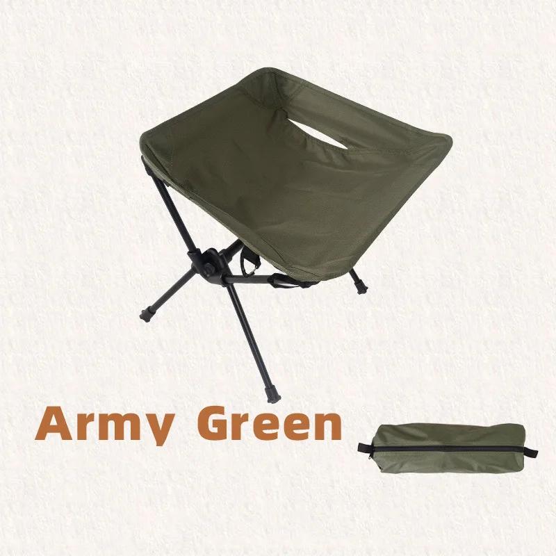 Chaise pliante en alliage d'aluminium pour camping en plein air, tabouret portable ultra léger, tabo