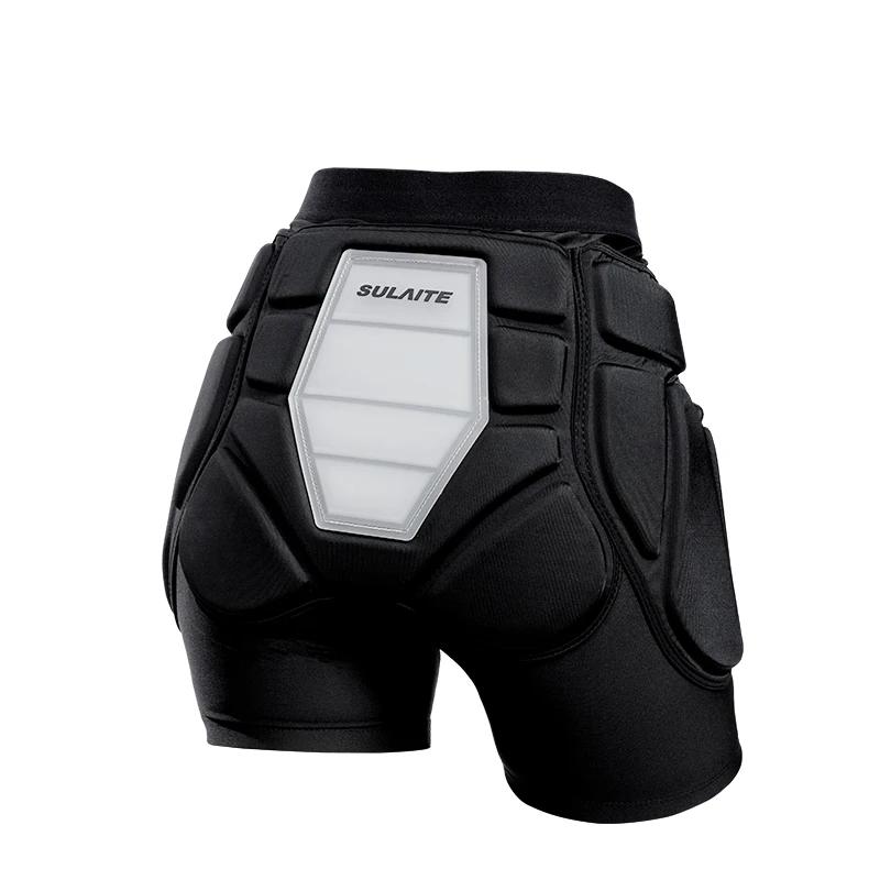 Short de protection rembourré 3D avec genouillères - Équipement en Silicone EVA pour cyclisme et sports d'hiver