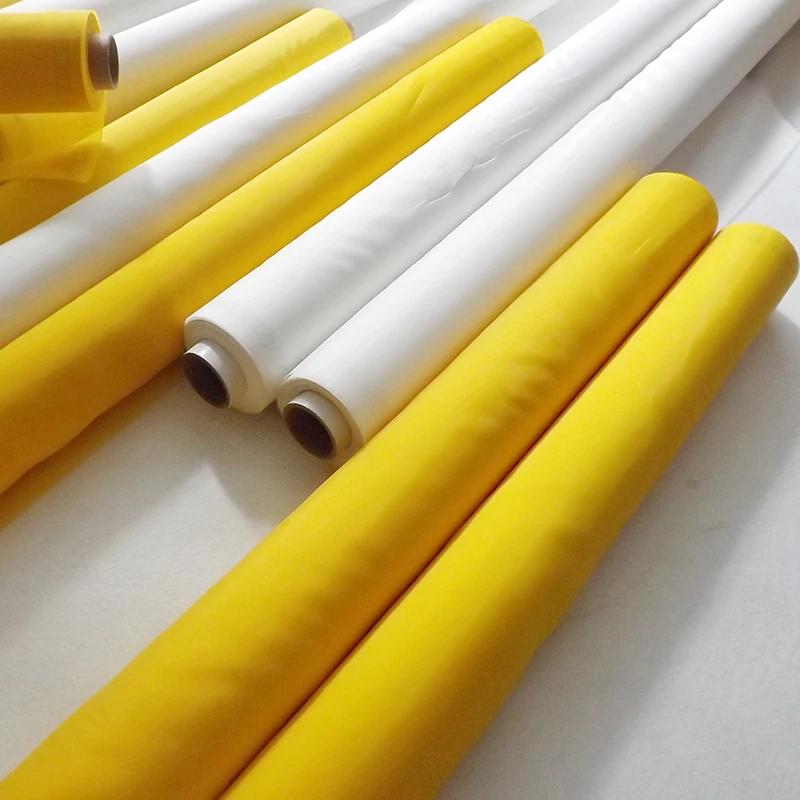Mesh InjScreens Fabric, Polyester Screen Printing, Jaune, 120T, 300Mesh, 34um