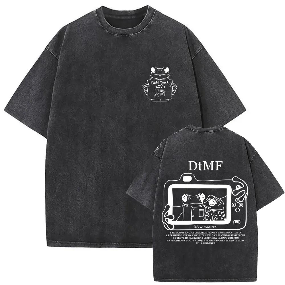 T-shirt vintage délavé Rapper Bad Bunny Debi Tirar Mas Fotos DTMF World Tour 2026 – T-shirts mode Hi