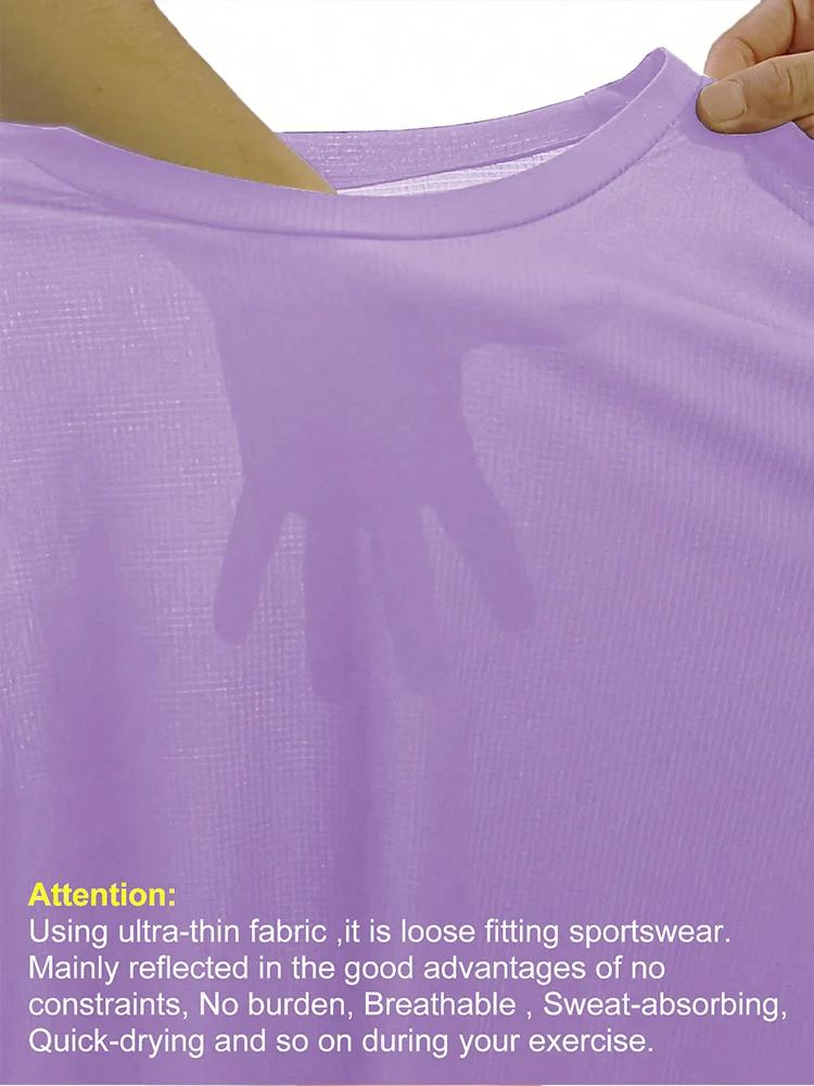 T-Shirt de Sport ultraléger à séchage rapide pour femmes, couleur unie, léger et respirant, chemise 