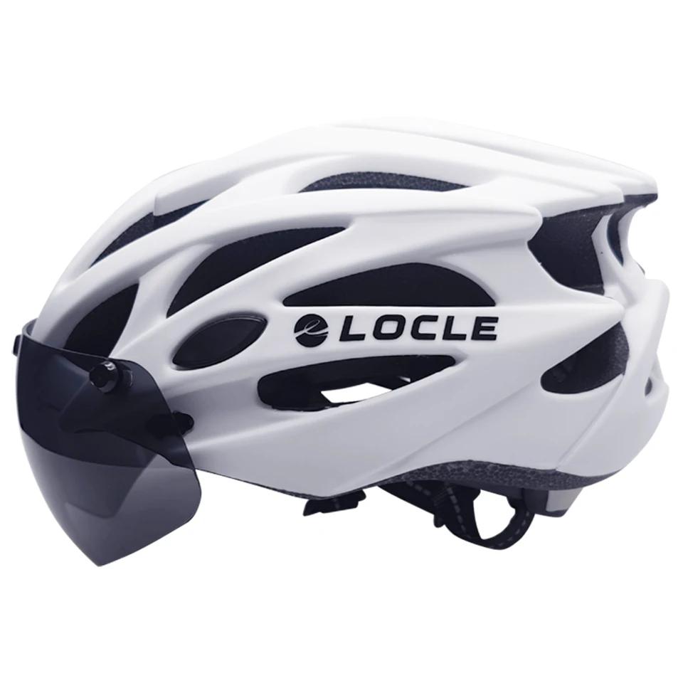 LOCLE-Casque de vélo moulé intégralement avec visière, casque de vélo de montagne, casque de vélo de