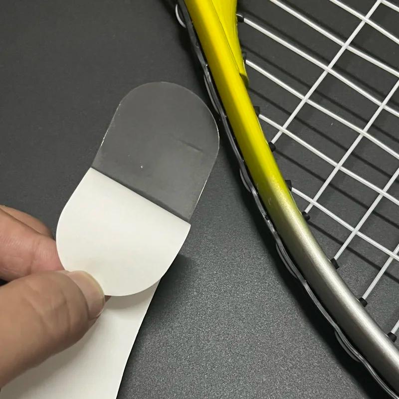 Bande de protection de bord de tête de raquette de Tennis auto-adhésive épaisse, 2 pièces, accessoir