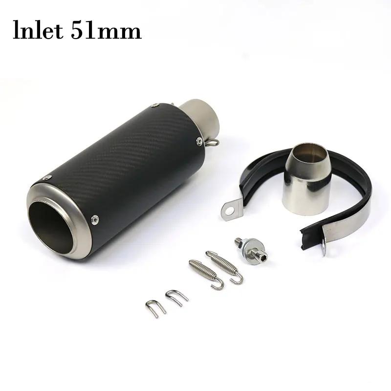 Tuyau d'échappement sc pour moto r6 racing, 51mm 60mm, adapté au silencieux micropole GP-project, éc