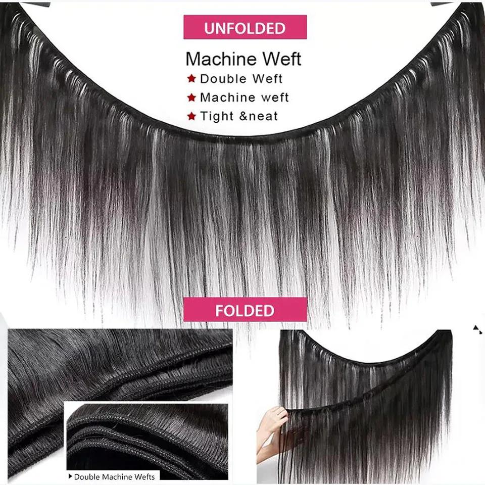 Faisceaux De Cheveux Humains 18 20 22 Pouces Tissage Cheveux humains brésiliens solde Fashowbeauty B