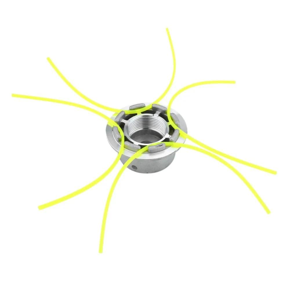 Tête de coupe gazon universelle en aluminium avec 4 lignes tête de débroussailleuse fil tête de lign