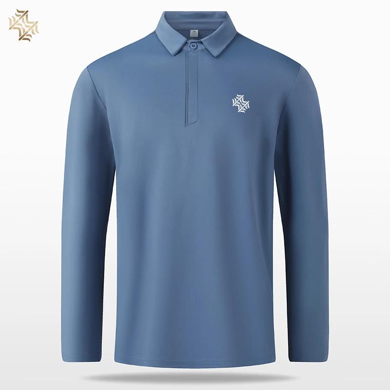 SBWL-Polo respirant à manches longues pour homme, chemise de base sportive, course à pied, golf éque