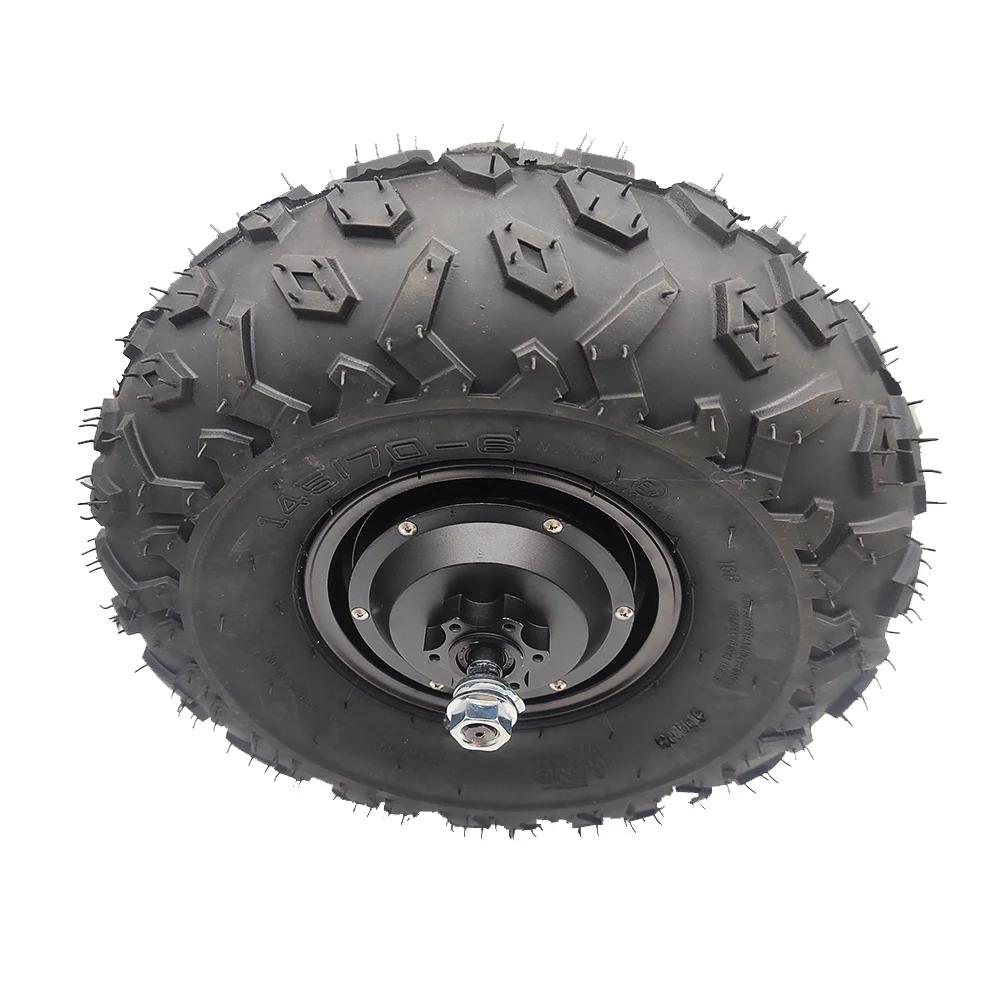 Kit de moteur électrique sans balais pour brouette de 24v 36v 48v 350w 500w, pneus tout-terrain de 1