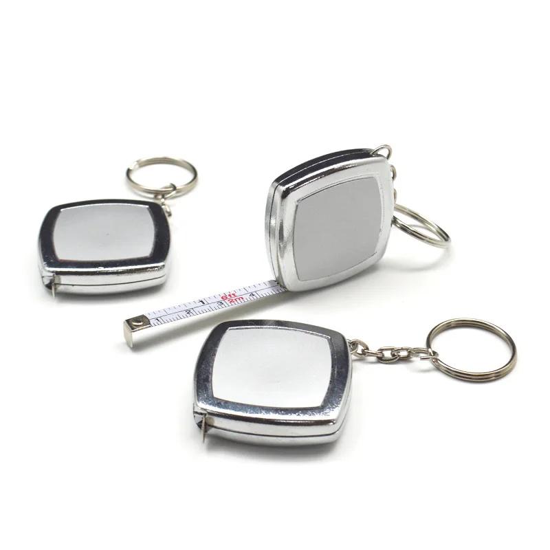 2 mètres petit ruban à mesurer porte-clés petit ruban à mesurer en acier Mini poche Portable Compact