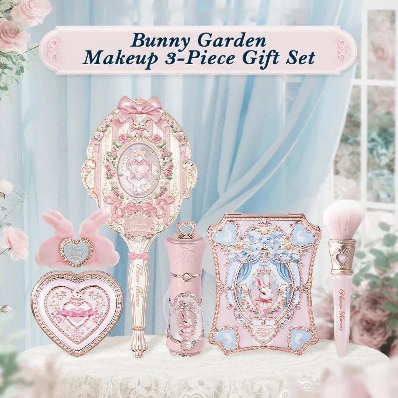 Coffret Cadeau Flowerknows Bunny Garden Collection : Palette Maquillage Haute Pigmentation, Baume à 