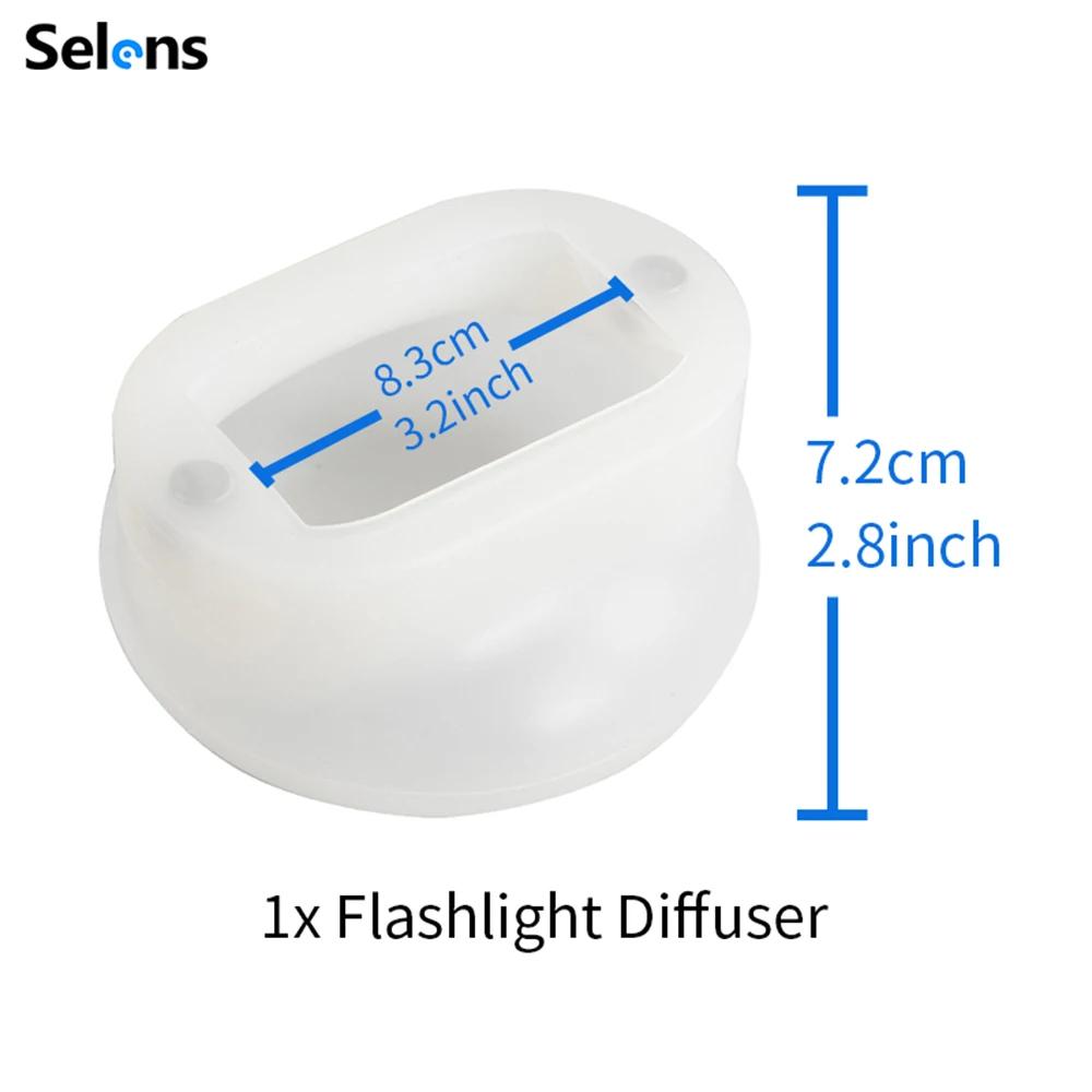 Selens Flash lumière Silicone diffuseur de lumière sphère en caoutchouc Flash pour Canon Nikon Yongn