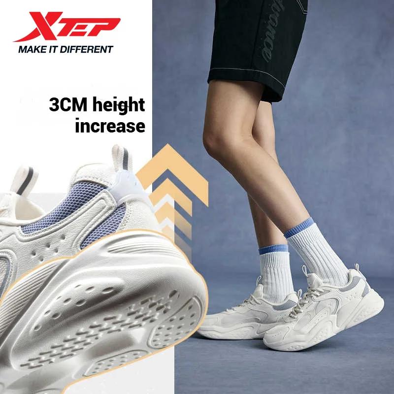 Chaussures décontractées Xtep femme été 2025 - Léger, respirant avec semelles épaisses et style rétro