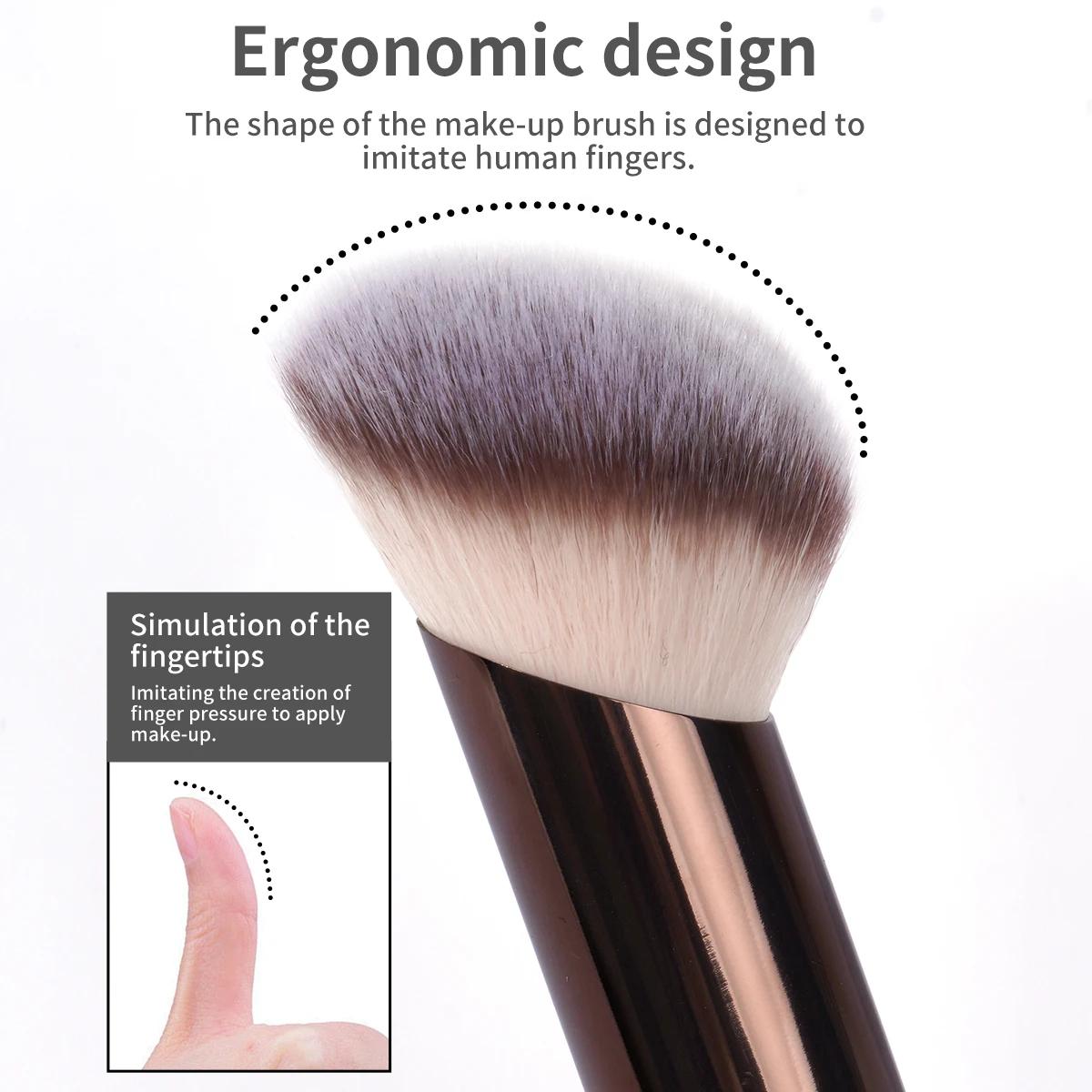 MAANGE-Pinceaux de maquillage à double tête, brosse pour fond de teint, poudre, correcteur, blush, b