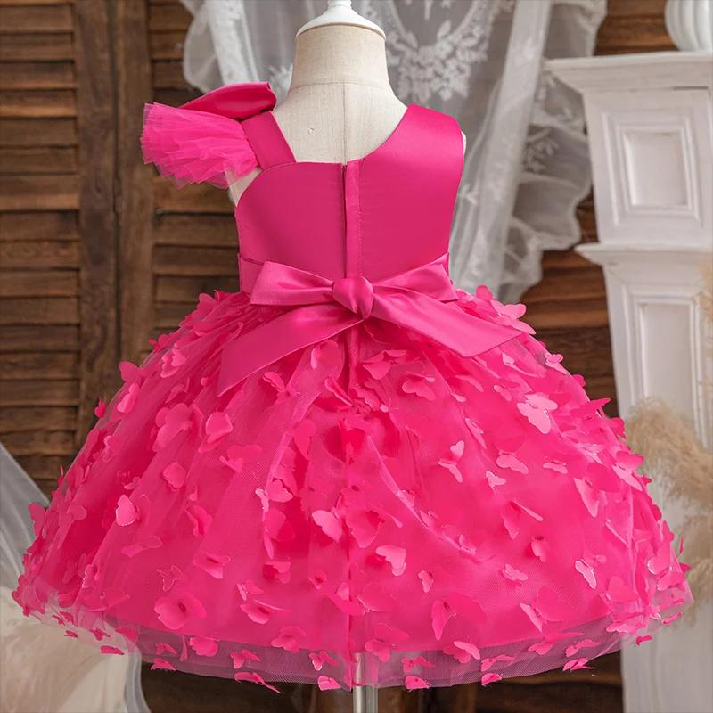 Robe de princesse d'anniversaire pour filles, vêtements pour enfants, tenues de fête Mickey Minnie M