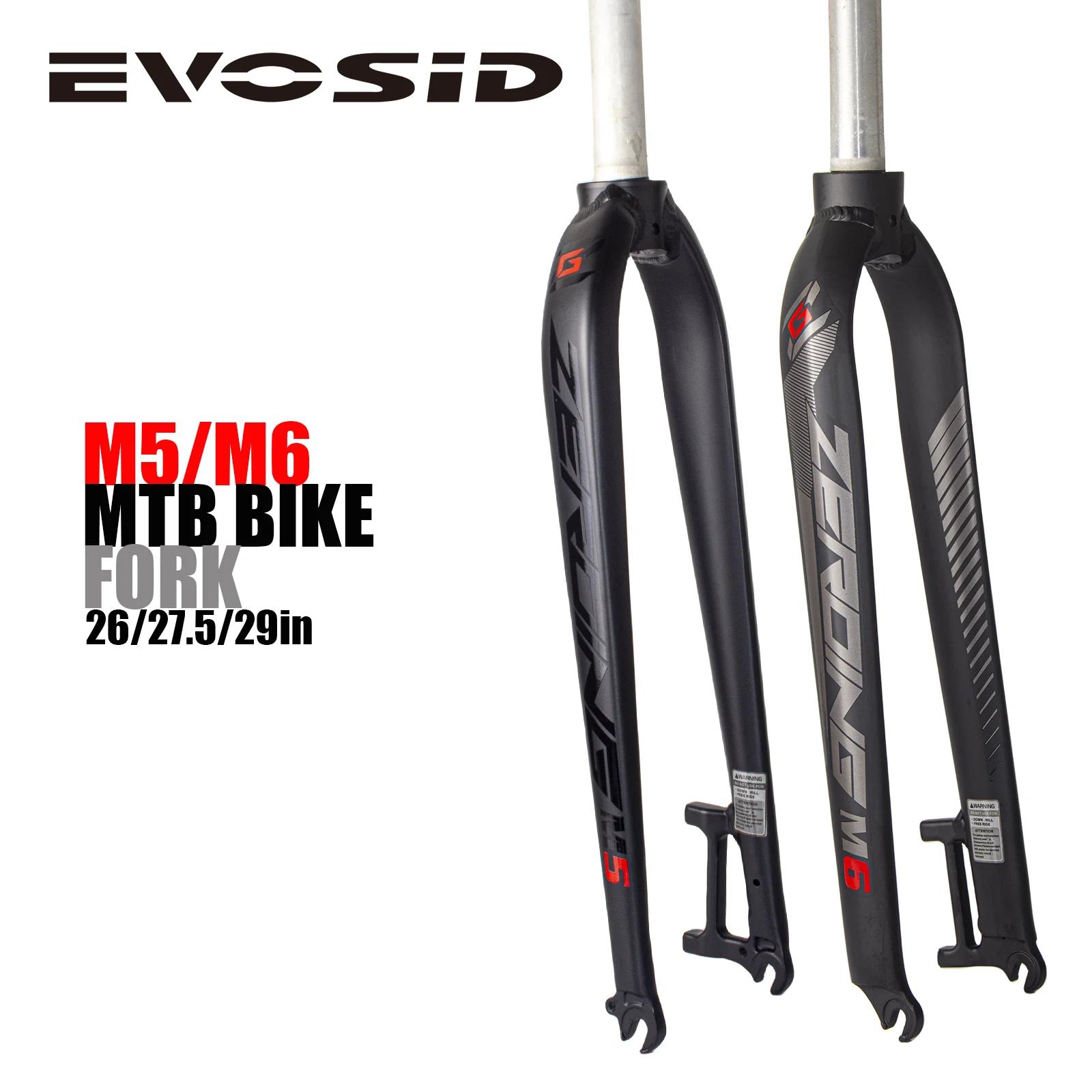 EVOSID-Fourche de VTT M5 M6 en Alliage d'Aluminium, Convient pour Vélo de Route, V-Brake, 26/27.5/29