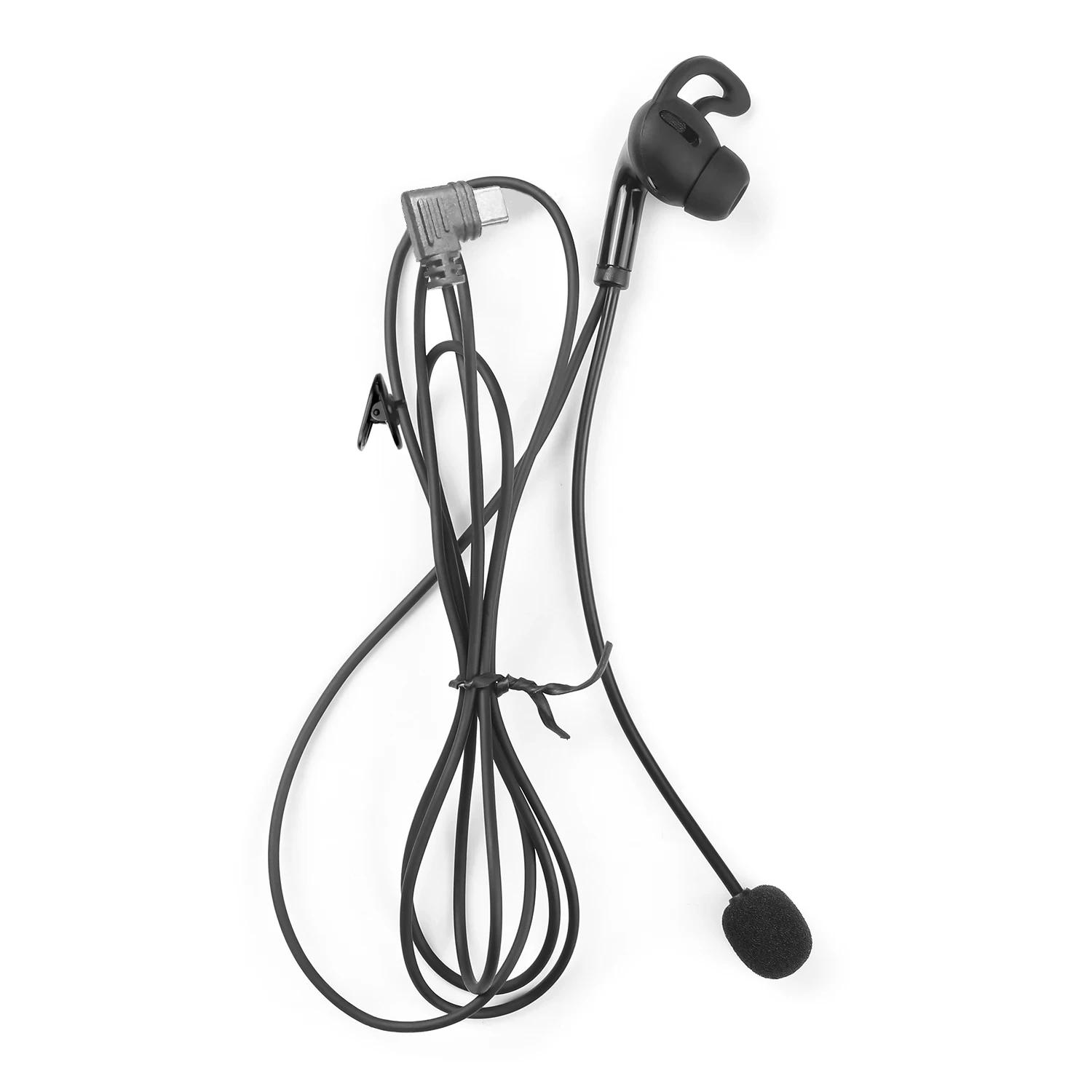 Écouteurs intra-auriculaires pour arbitre, Interface USB-C de Type C, pour EJEAS V6 Pro V4C Plus Q8 