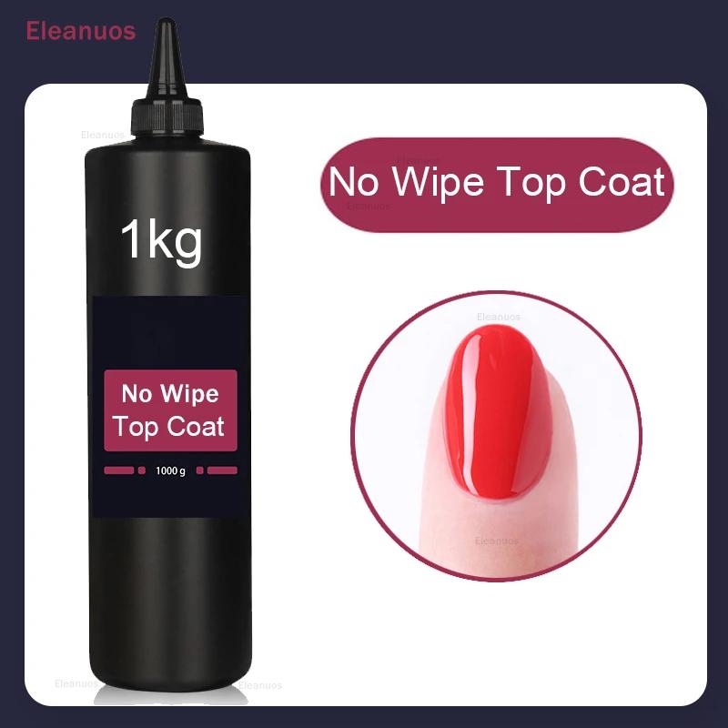 Eleanuos vente en gros 1 kg sans lingette couche de finition Super qualité tremper UV LED Base en ca