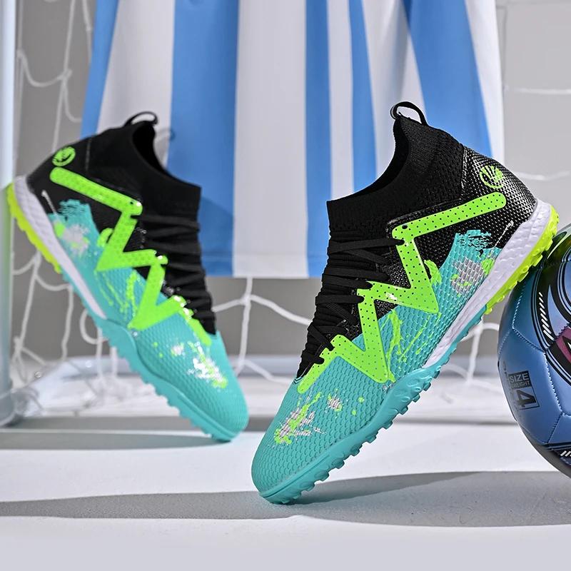 Nouvelles chaussures de football TF pour hommes, chaussures de football professionnelles confortable