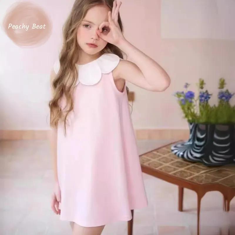 Robe de princesse à col claudine pour bébé fille, vêtements de fête d'anniversaire pour enfant en ba