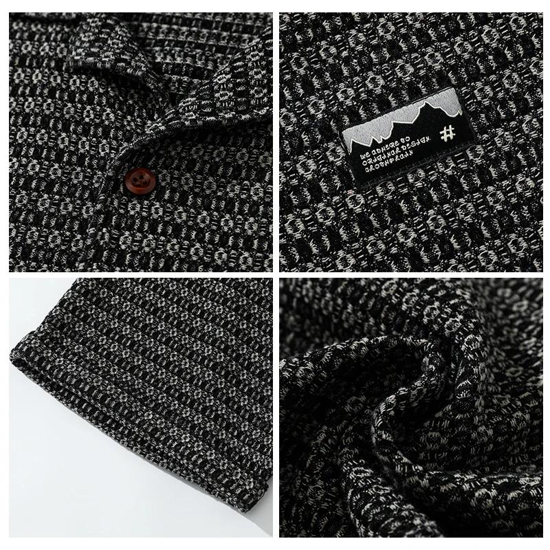 Chemises Vintage en Denim pour hommes, Streetwear, mode, ample, décontracté, à rayures, manches cour