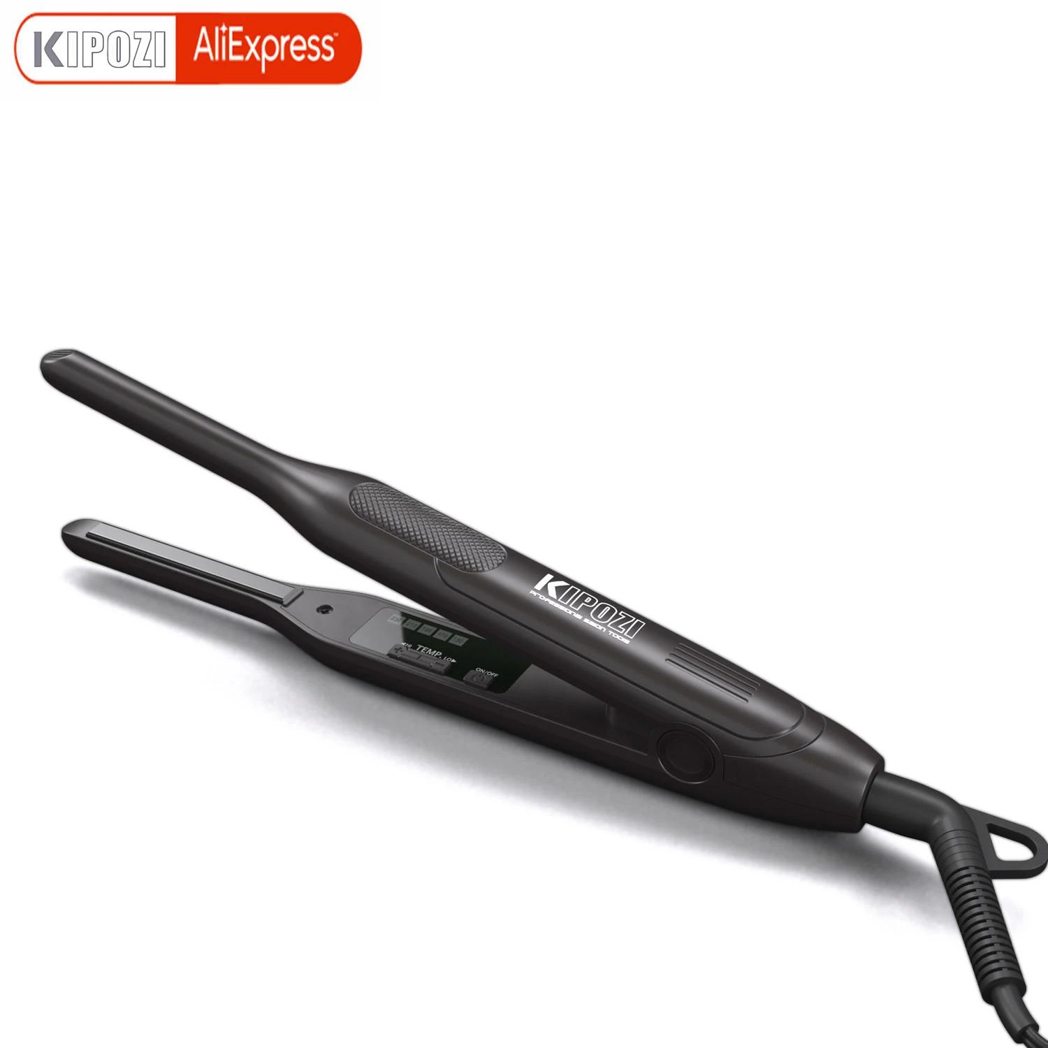 KIPOZI-Petit lisseur en titane pour cheveux courts, coupe pixue, touriste, tension, plat, fin, crayo
