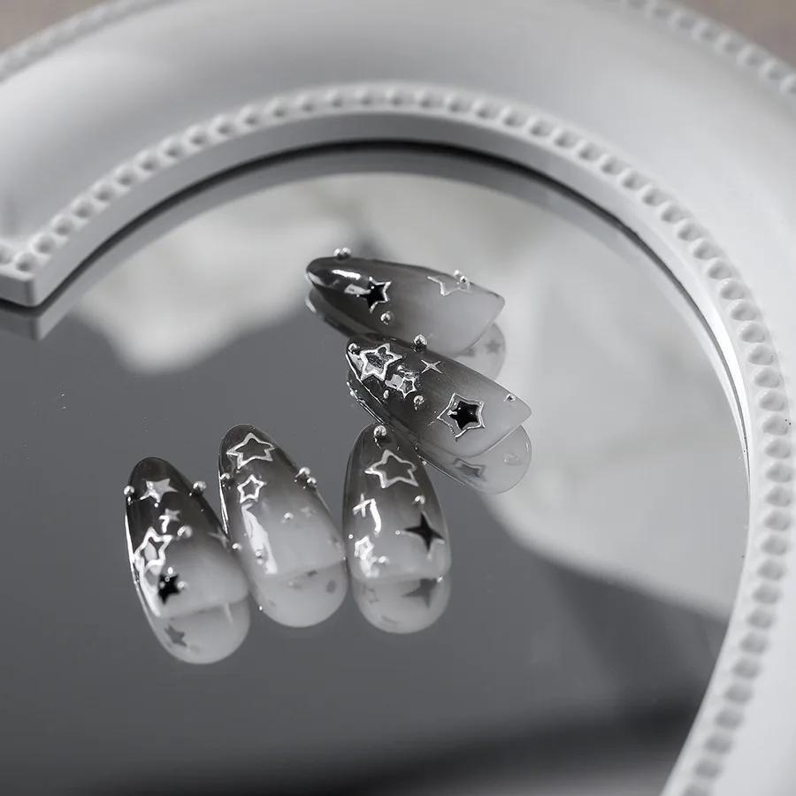 Autocollant pour ongles bronzants, adhésif Transparent sur le dos, pour Nail Art, Cool, étoile à cin