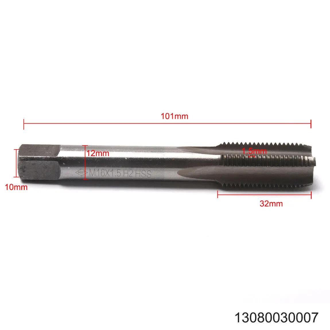 Jeu de tarauds métriques à filetage M10/M12/M14/M16/M15/M18/M20, filetage de Machine HSS à droite, b