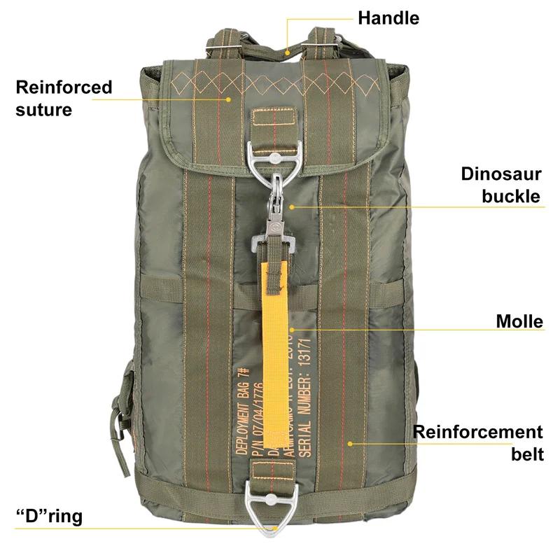 LQARMY – sac à dos polyvalent Durable, léger, pour Parachute, pour les voyages de chasse en plein ai