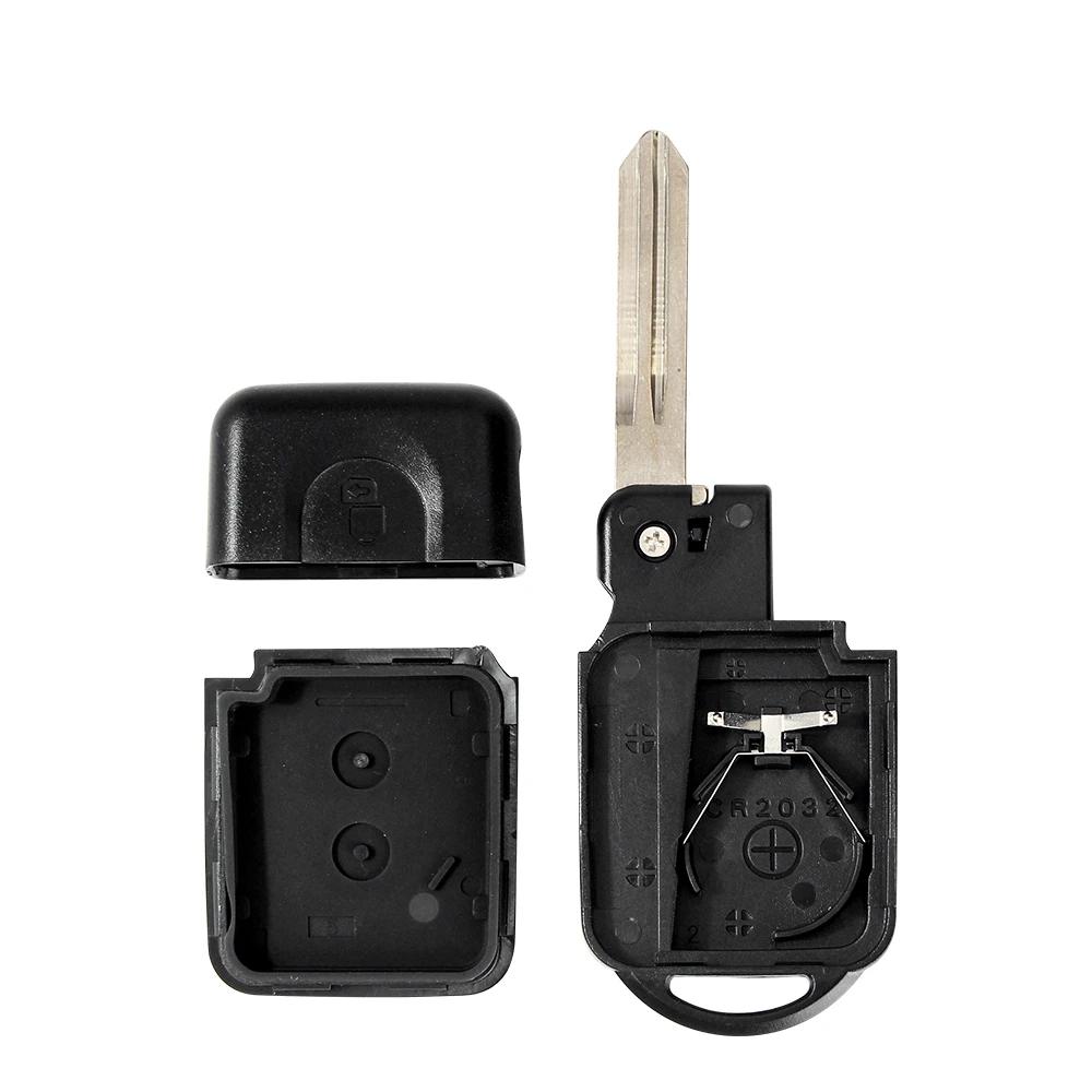 KEYYOU – coque de clé télécommande à 2 boutons, pour Nissan Micra x-trail Qashqai Juke Duke Pathfind