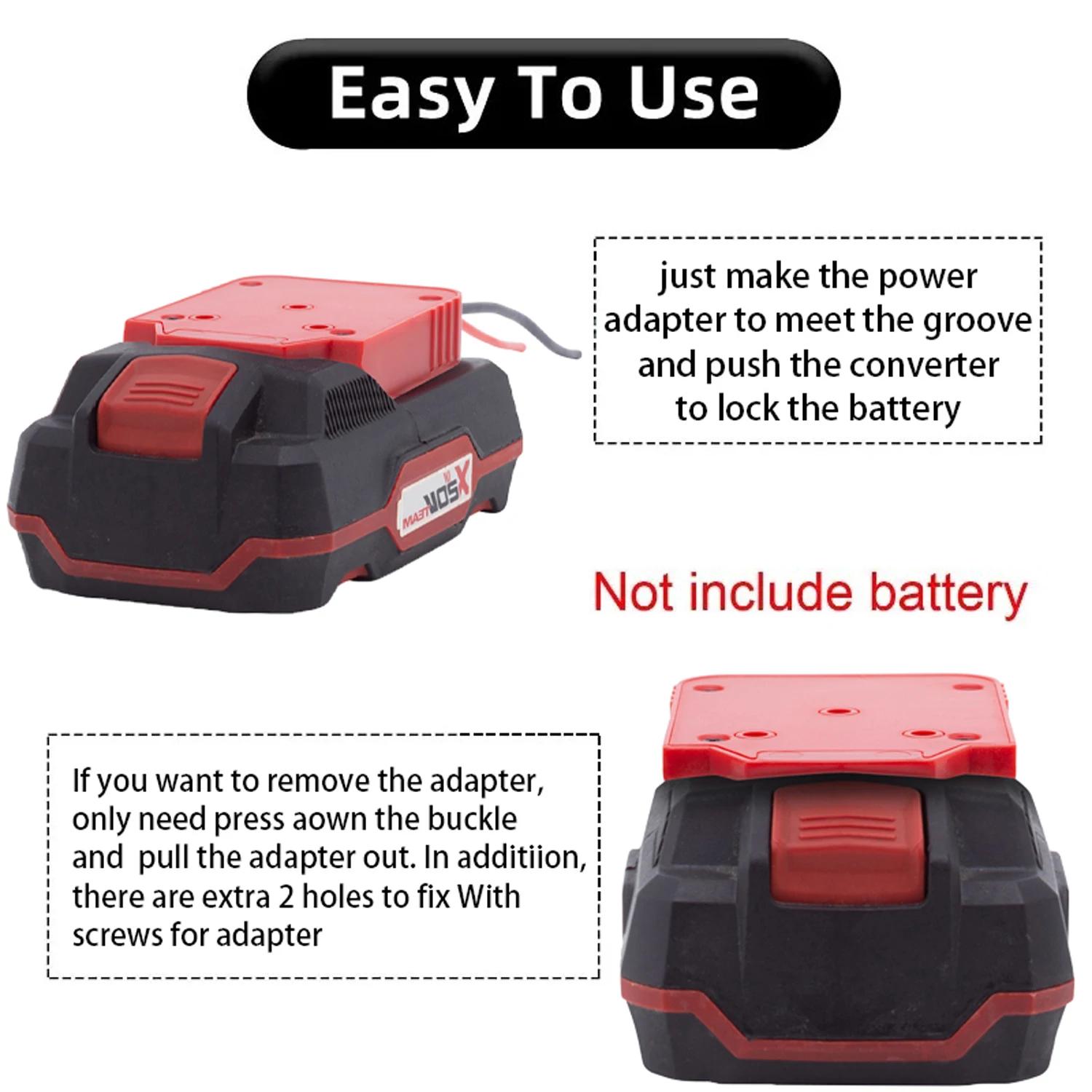 Accessoires pour outils électriques Batterie DIY Adaptateur pour Lidl Parkside X20V Team Lithium-ion