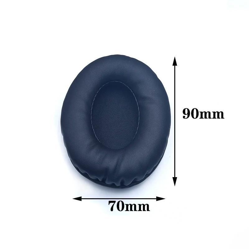Coussinets d'oreille ovales pour écouteurs, housse en mousse de cuir éponge 60*70 60*80 65*85 70*90 