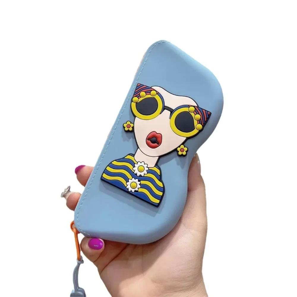 Sac à lunettes en Silicone, sac pour petits articles, boîte à lunettes étanche, sac pour pièces de m