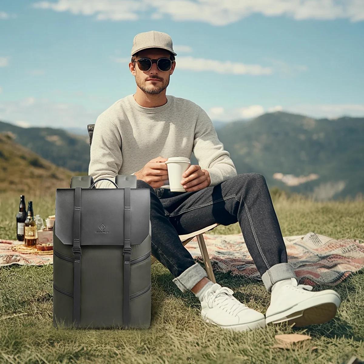 Heroic Knight 15.6 "sac à dos décontracté pour ordinateur portable hommes étanche grande capacité sa