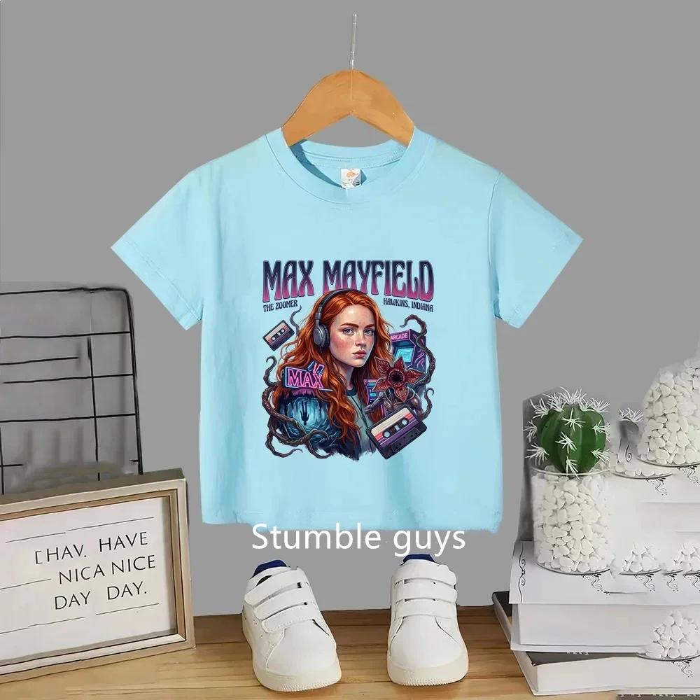 T-shirt d'été de haute qualité pour enfants, vêtements pour garçons et filles, t-shirt à manches cou