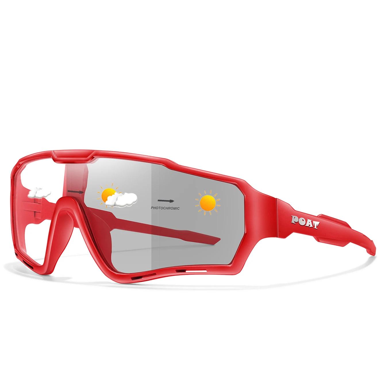 POAT tout nouveau Style lunettes de soleil photochromiques sport hommes femmes vtt vélo lunettes de 