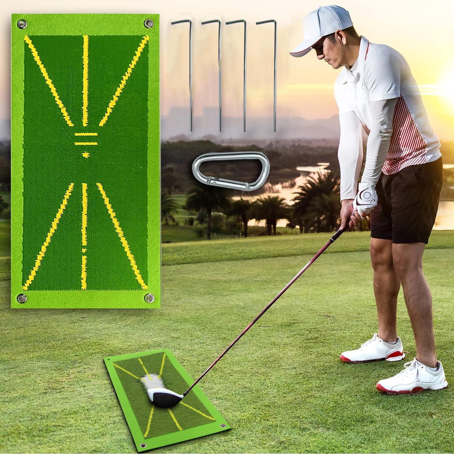 Tapis d'entraînement de golf pour la détection du swing, aide à l'entraînement au golf qui montre le