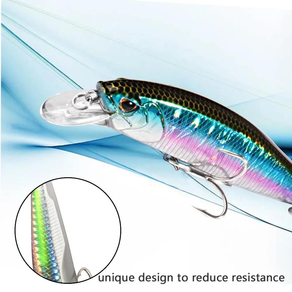 GOBAIT coulant vairon 19g flottant Jerkbait 15g leurre de pêche appât dur triple crochets Swimbait P