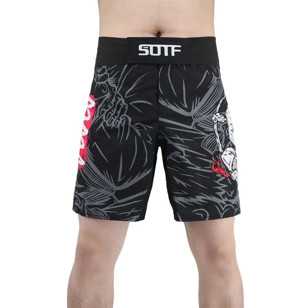 MMA Jujitsu combat grappin hommes pantalons de boxe kickboxing MMA shorts courts tigre Muay Thai sho