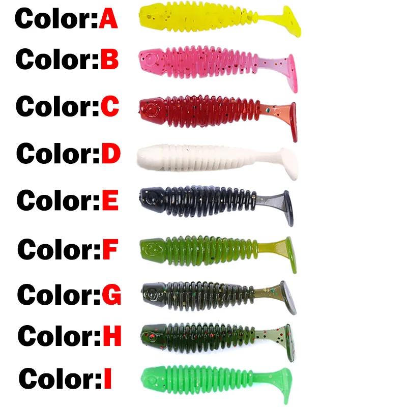OUTKIT 10 pièces/lot Wobblers mini pêche leurres souples en caoutchouc appâts souples 3.5 cm/4.5 cm 
