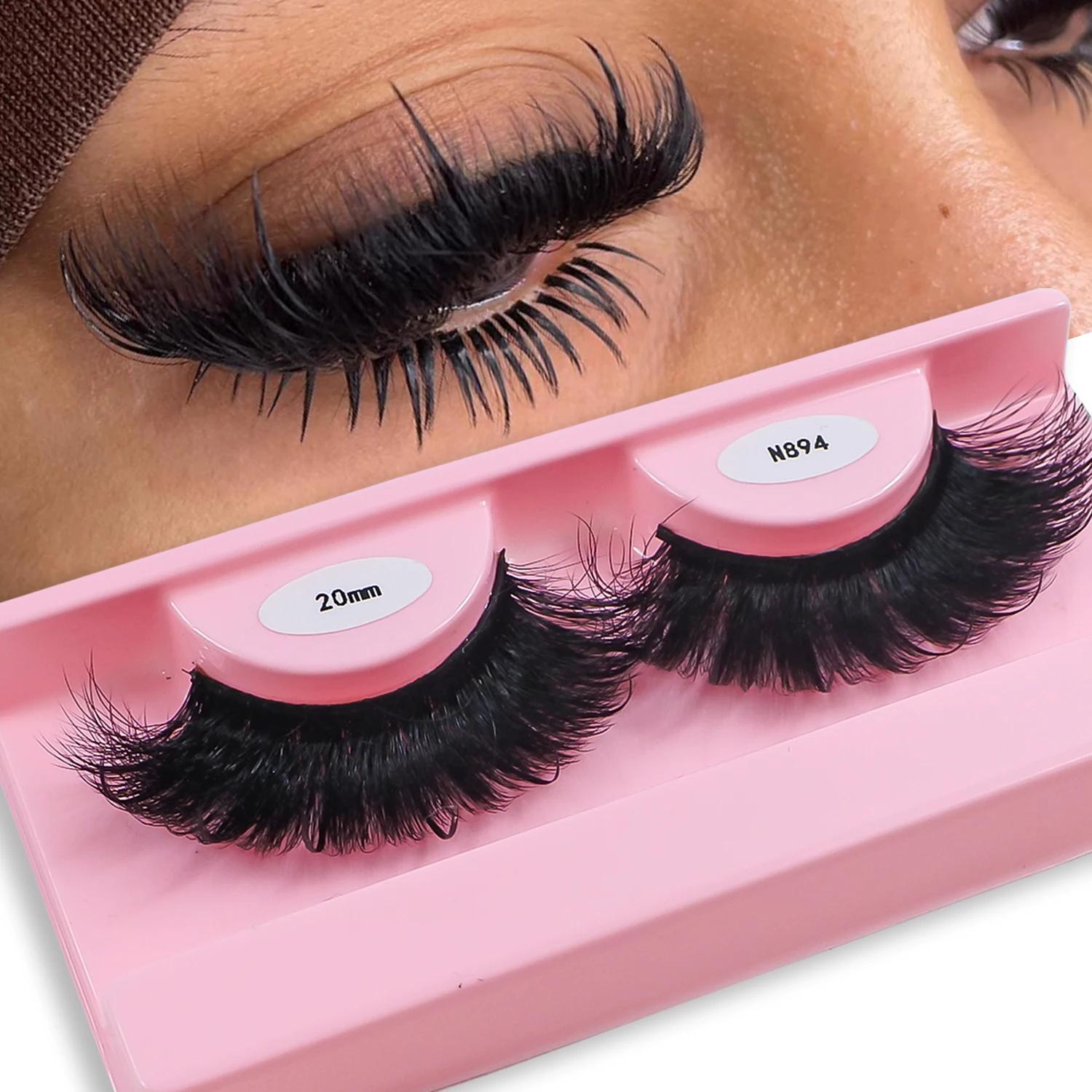 Nouveaux cils vaporeux et moelleux en Faux vison, vente en gros, marque privée russe C/D Curl, Exten