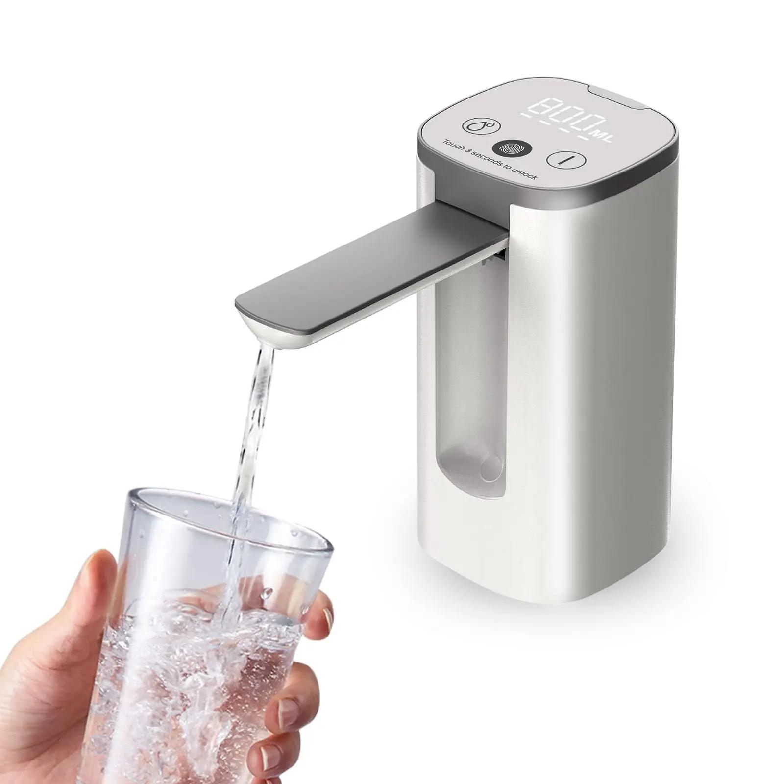 Distributeur de bouteilles d'eau, pompe à bouteille d'eau automatique pliable universelle avec affic