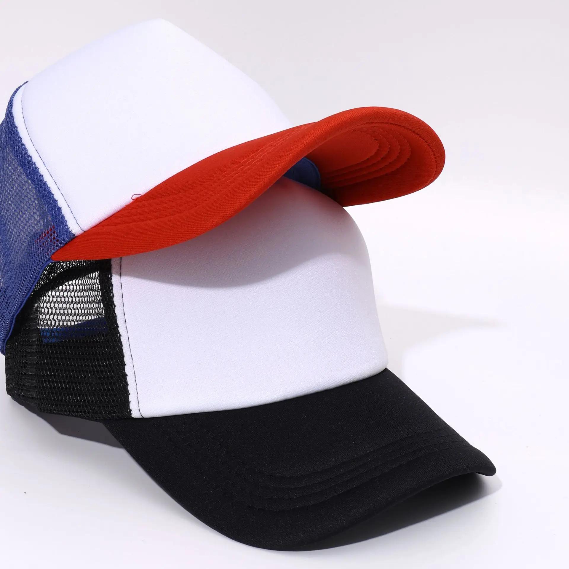 Casquettes de Baseball en maille avec Logo personnalisé pour hommes et femmes, 5 panneaux, moins che