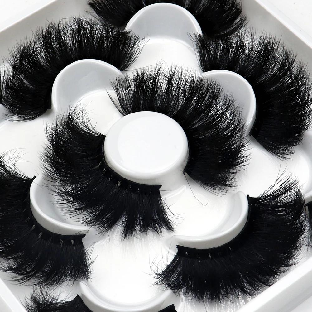 Faux cils de vison naturels moelleux, cils individuels, extension dense, outil de maquillage en gros